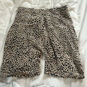 Brandy Melville Cheetah print biker shorts